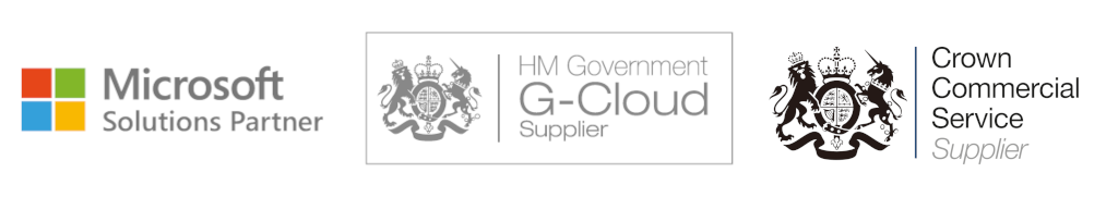 Microsoft Solutions Partner, HM Government G-Cloud Supplier, Crown Commercial Service Supplier